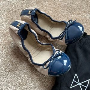 Butterfly Twists Quilted Ballet Flats